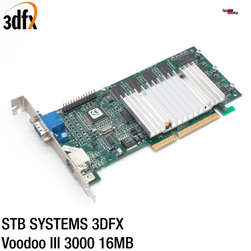 Stb 3DFX Voodoo 3 3000 Carte Graphique Video Jeux Accélérateur 16MB AGP