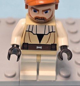 Lego Star Wars Obi Wan Kenobi SW0197 Minifigure 7931 7753 9525 Authentic 