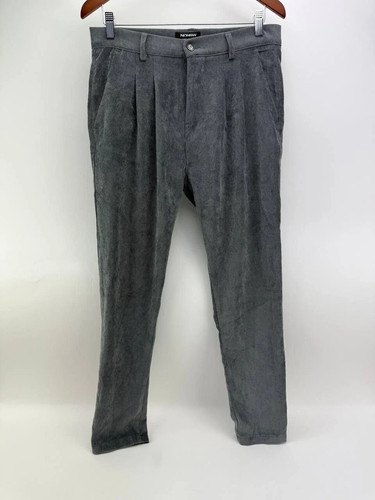 Nohow Mens Gray Corduroy Chino Pants Size 31x28 Italy