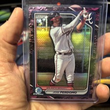 2024 Bowman Draft Chrome Jose Perdomo Fuchsia Lunar Refractor /199 #BDC-200