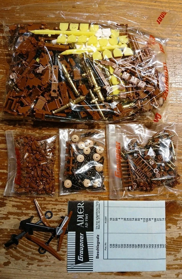 Graupner 463 Beschlagsatz Adler von Lübeck Rarität Neu/OVP - Bild 3 von 3