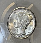 1944-S MERCURY SILVER DIME ~ PCGS MS64 BRIGHT UNCIRCULATED COIN ~ NICE LUSTER