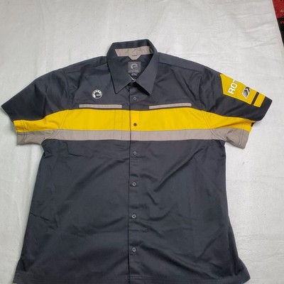 BRP Unisex Rotax XPS Black Mechanic Work Short Short Sleeve Automotive Size XL