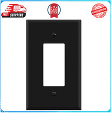 OVERSIZED 1 Gang Rocker - Decora Black Metal Wall Plate - 1