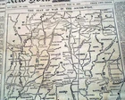 CONFEDERATE STATES Siege of Corinth MS Mississippi 1862 Civil War MAP Newspaper