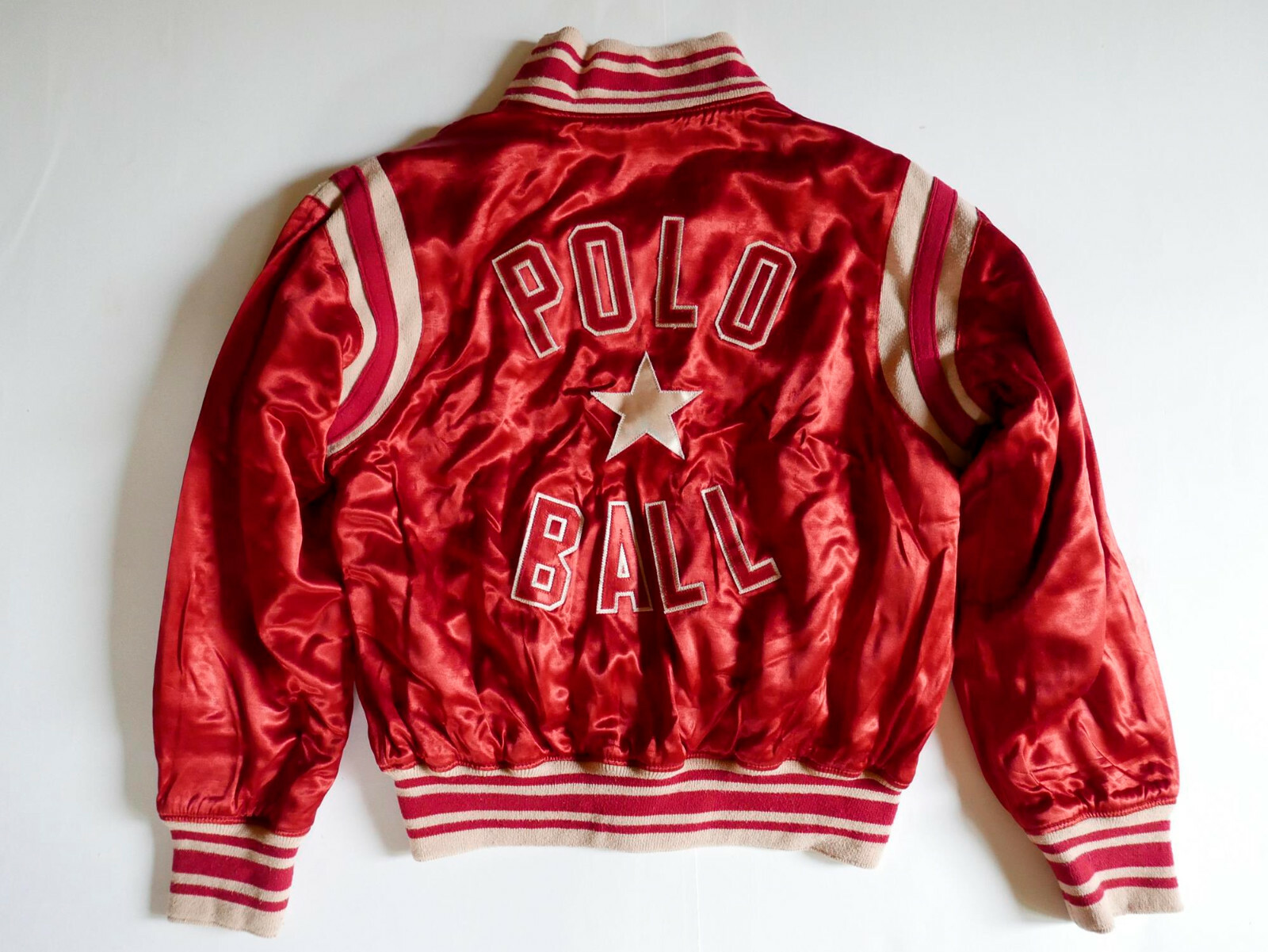 Polo Ralph Lauren Satin Jacket Varsity 