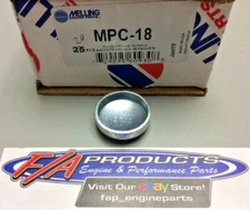 Melling MPC-18 Steel 1-1/4" Deep Cup Expansion Freeze Out Block Plugs