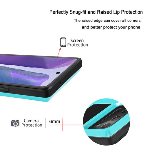 Funda billetera ultra para Samsung Note 20 Note 20 con soporte para tarjetas armadura delgada Defend - Imagen 12 de 25