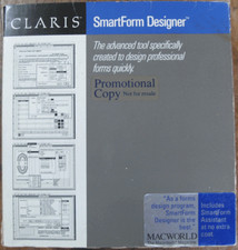 Claris SmartForm Designer English for Apple Macintosh Classic Plus SE NFR Copy