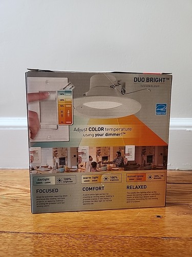Globe Electric 91328 Duo Bright White 5-6 in. W Plastic LED Retrofit Kit 60 W - Picture 2 of 5