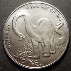 Vietnam 10 Dong 1993 Diplodocus KM#44 Top grade