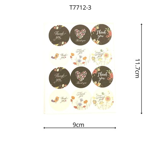 5 Pieces Seal Thank You Birthday Christmas Stickers for Business Friends Family - Picture 13 of 23