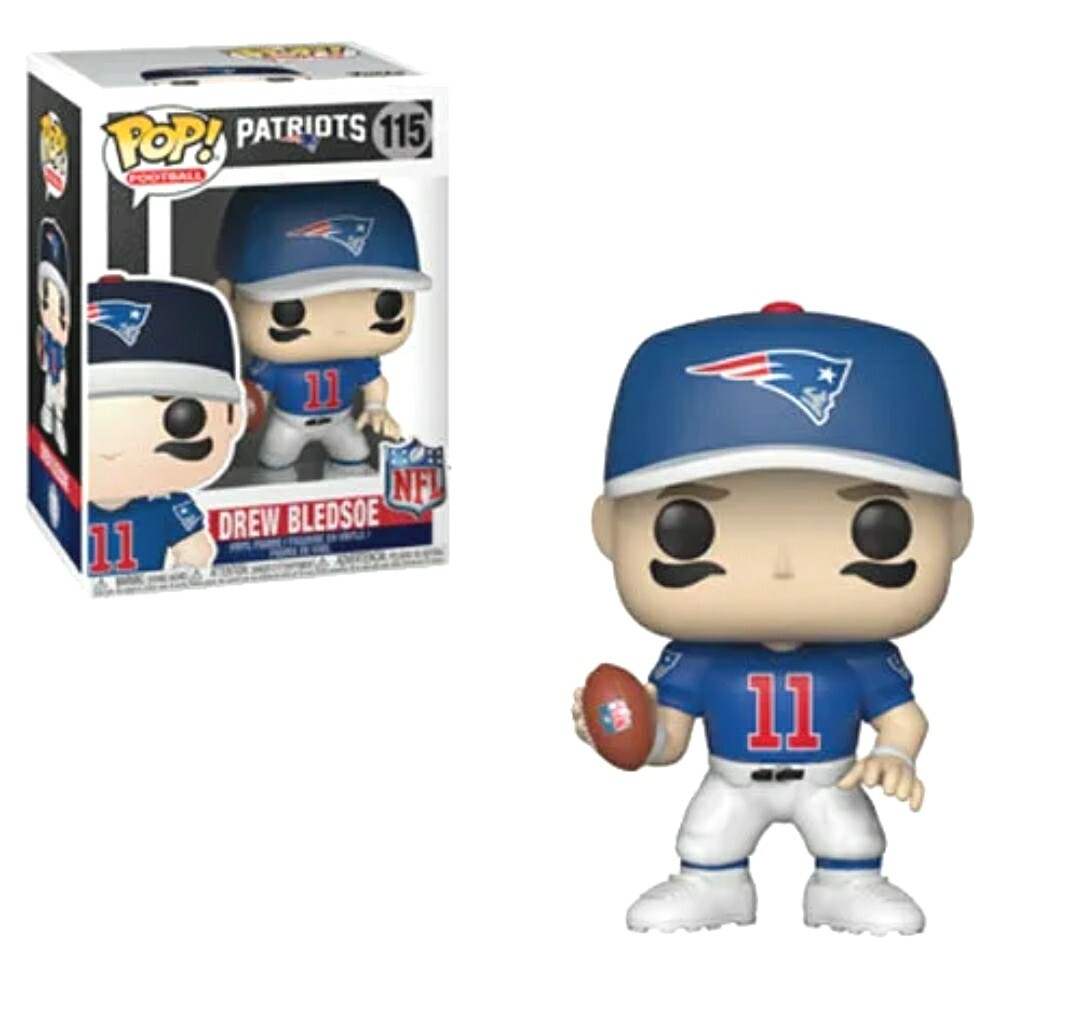Sale Funko Pop! Football Nfl Legends S2 Drew Bledsoe #115 New England Patriots *Db