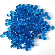 Turquoise Blue Dots D1116 COE 90 Glacial Art Glass Fusing Supplies