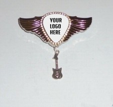 Custom Design Promo Concert Band Song Event Club Guitar Pick Jacket Pin Badge