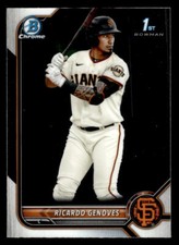 2022 Bowman #BCP-60 Ricardo Genoves Chrome Prospects Card San Francisco Giants