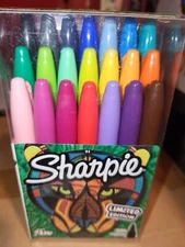 Sharpie Limited Edition Permanent Markers 21 Fine Point Assorted Colors