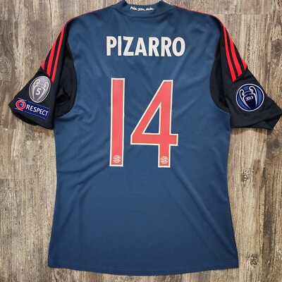 2014 Adidas Bayern Munich Third Soccer Jersey Claudio Pizarro Men
