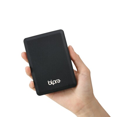 Bipra 1 TB 2,5 Zoll USB 3.0 NTFS tragbare schmale externe Festplatte - schwarz