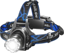 LED Rechargeable Headlamp, 800 Lumens Super Bright Head Lamp with T6 Lamp Bead &