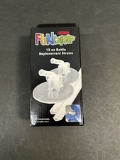 NEW 2pk Thermos FUNtainer 12oz Bottle Replacement Straws And Spouts