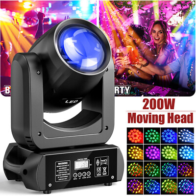 200W LED Beam Moving Head 6+12Prisma 8Gobo Bühnenlicht DMX Partylicht Auf Lager