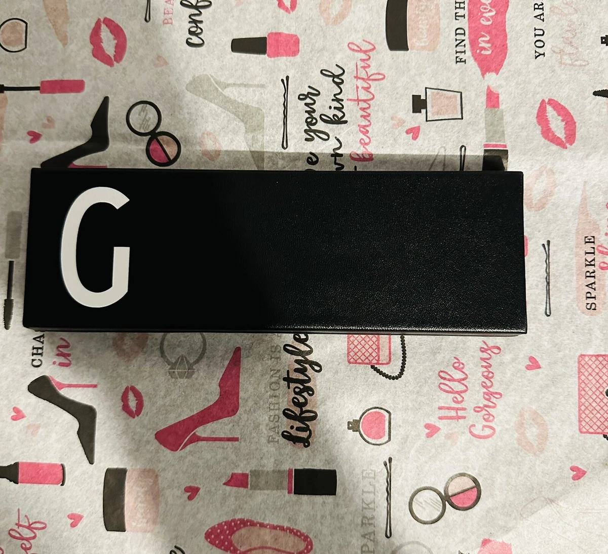 Design Letters Arne Jacobsen Letter G Personal Pencil Case Black