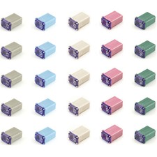 25 Pack Micro Cartridge Fuses 15A-40A for Automotive Circuit Protection Kit