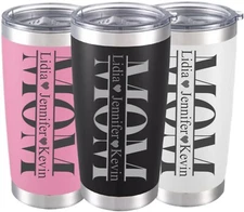 Personalized Custom Engraved Mother's Day Mom  Week Gift Tumbler 20oz Coffee Mug