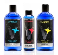 Vivishine 150ml Vividress 250ml Viviclean 250ml For Latex Clothing Latex Bound 