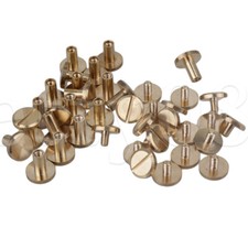 20PCS PU Leather Craft Belt Rivets Slotted for Handbag Package Fixed