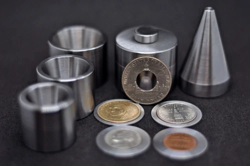 COIN RING Tool SET 1/2" puncher with spacers, 17 degree dies and cone made in UA