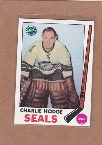 1969-70 TOPPS HOCKEY CHARLIE HODGE #77 SEALS EX+ *A31881