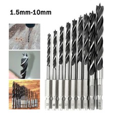 Holzbohrer mit Zentrierspitze Ø 1.5mm-10mm Schlangenbohrer Sechskantschaft