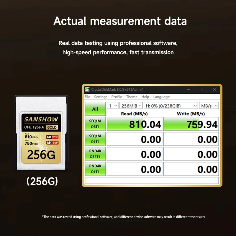 Memory Card, Up To 810MB/s Read Speed 750MB/s Write Speed for 4K 120P - Image 2 of 4