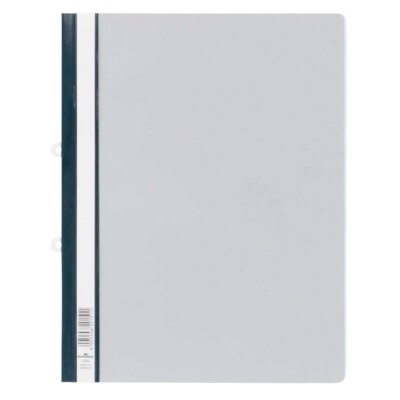 25 Schnellhefter grau mit Abheftschieber PVC Sichthefter A4 Überbreite Durable