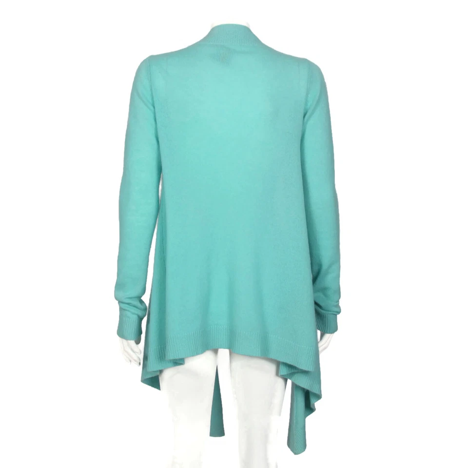 C & C California 100% Cashmere Aqua Blue Open Cardigan Sweater Womens sz S /372 - Image 3 of 4