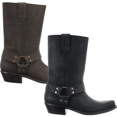 Johnny Bulls Cowboy Biker Boots Damen Leder Stiefel Freizeit NEU