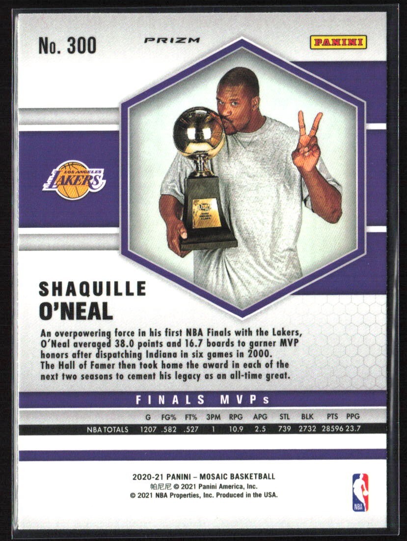 2020-21 Panini Mosaic - Finals MVPs Shaquille O'Neal #300