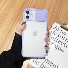 Slide Lens Protection Clear Case Cover For iPhone 13 12 Pro Max Mini 11 Pro