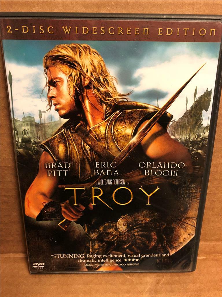 Troy (DVD, 2005, 2-Disc Set, Widescreen), Brad Pitt, Eric Bana