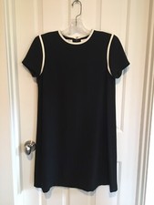 Liz Claiborne Vintage Mod Black Dress Sz 6 fits 6-8 Petite 