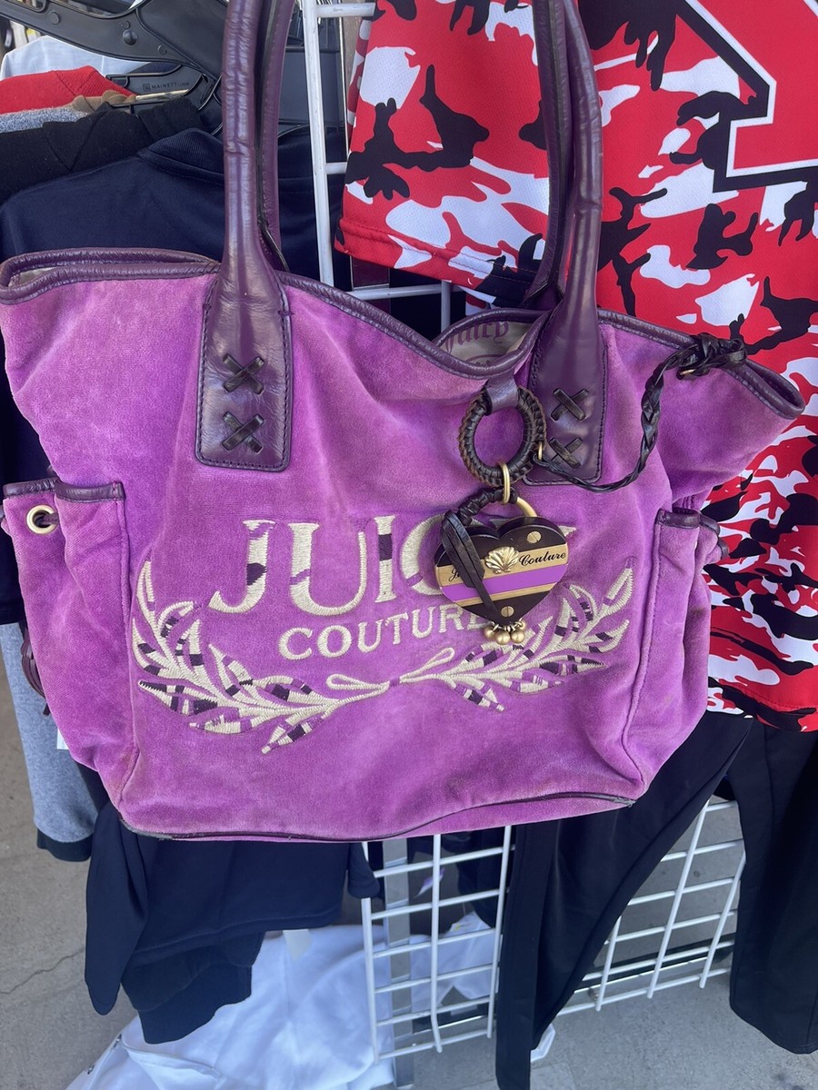 Vintage Y2K Rare Juicy Couture Pink /purple Tote Bag Purse