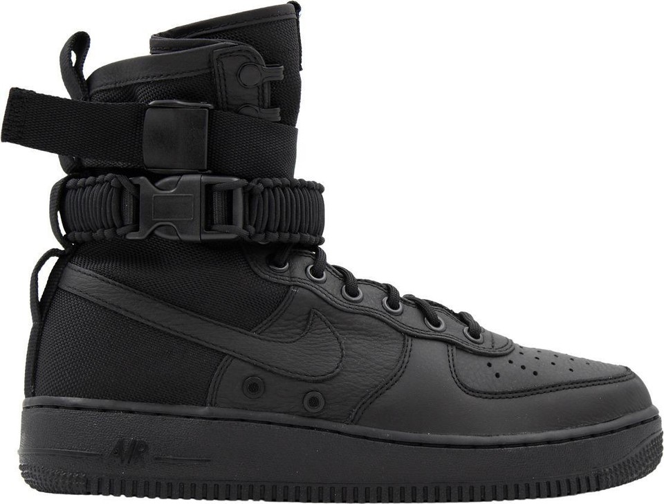 Nike Special Force Air Force 1 Triple Black Tactical High Tops Nike SF AF-1  main image 3