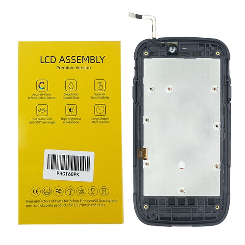 LCD with Touch Digitizer with Front Cover for Honeywell Dolphin CT60 Scanner - Picture 7 of 13