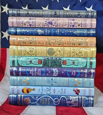 Set of 10 Bonded Leather Hardcover Children Books Little Mermaid Secret Garden