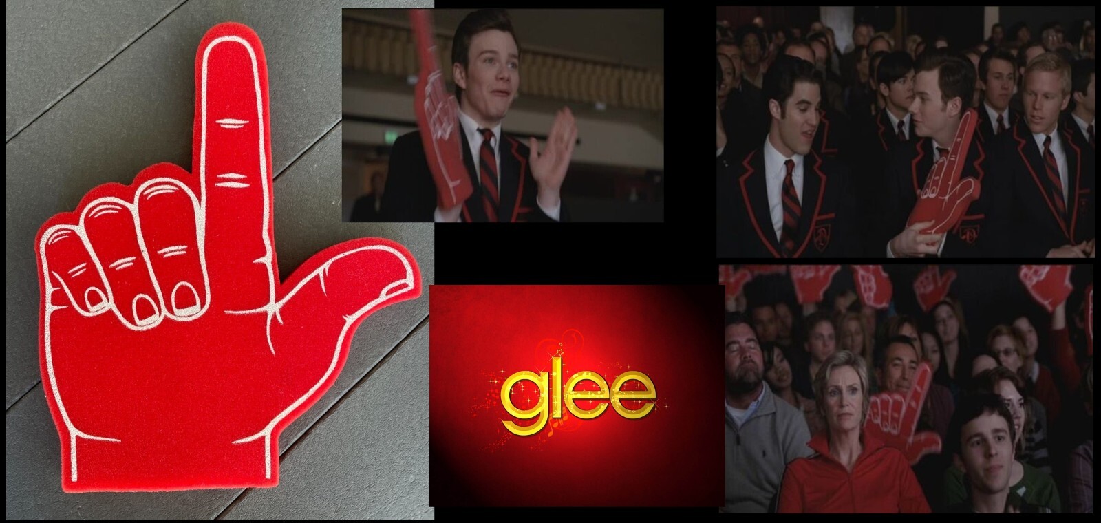 Glee Hand Loser Hand Sign Glee