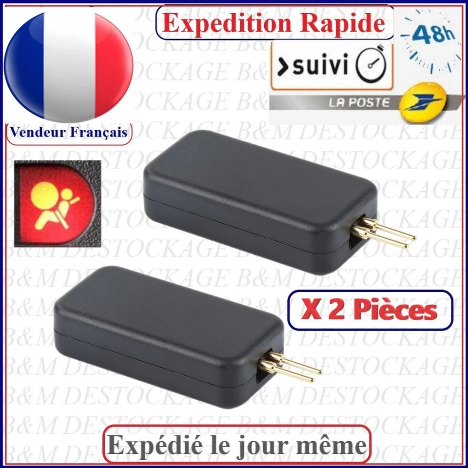 2 Simulateurs Airbag Voiture SRS Outil Détection Diagnostic Efface Voyant - Photo 1/4