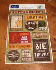 Karen Foster Design Cardstock Sticker Sheet ~ The Hunt.