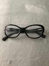 Vintage Versace Cat Eye Black Eye Glass Frame. LEMSES ARE SCRATCHED PARTIALLY.